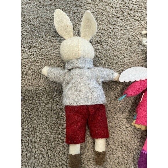 Felt Plush Christmas Ornaments Dressed plush Felt‎ 3 Ornaments - Picture 7 of 7